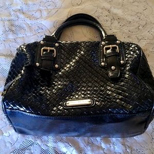 Black leather Steve Madden bag